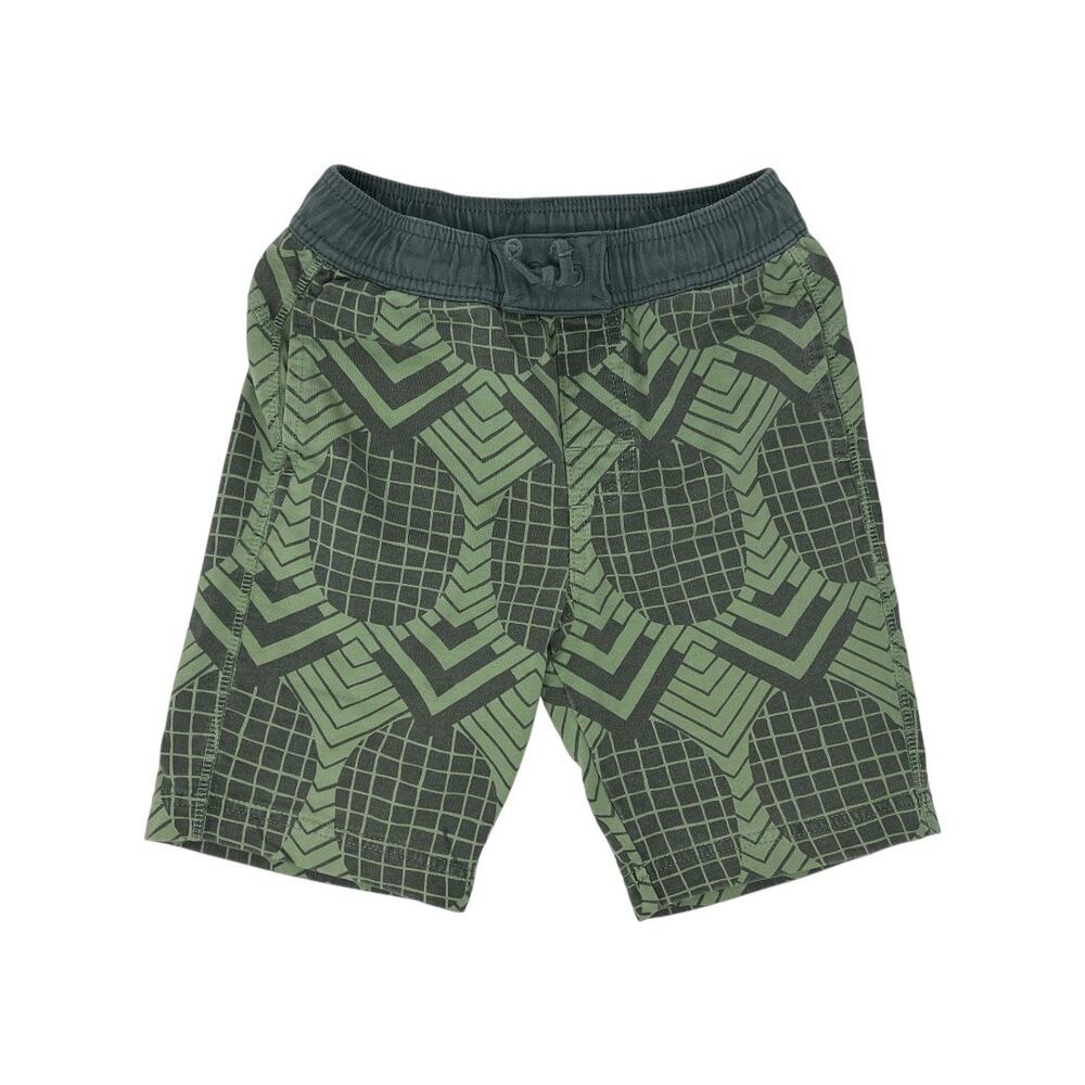 Tea Collection Boardies Surf Shorts Wax Print Pineapple in Green. Size 6.